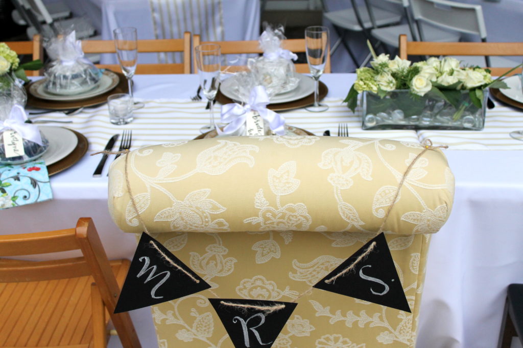 Bridal Shower Chair Decoration