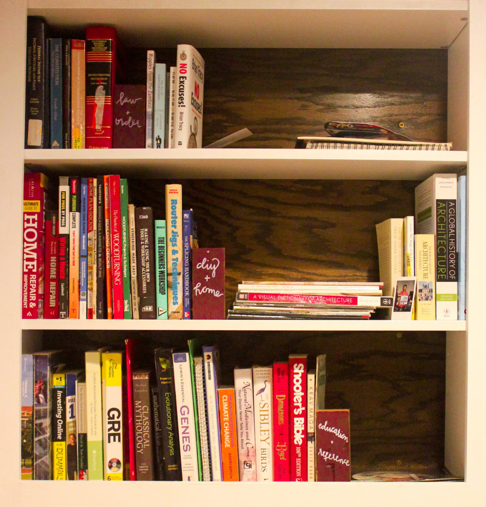 Built in bookshelf