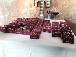 Rehearsal dinner place cards