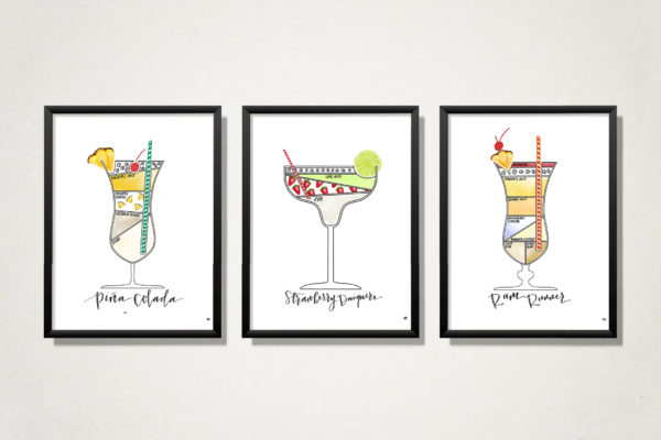 cocktail wall art